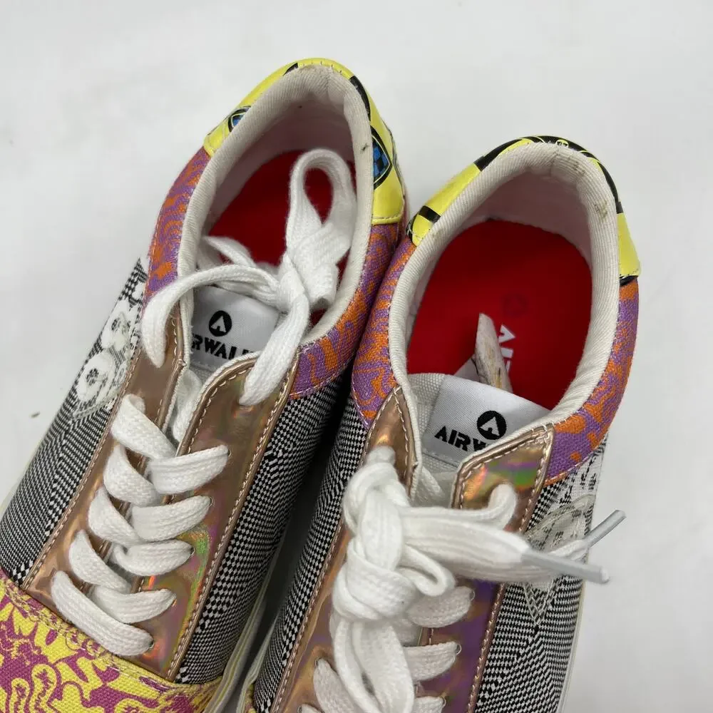 AIRWALK Alya Sneakers Shoes for Women Multi colored graphic design Size 6.5M